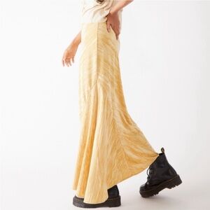 Free People hay there noa velvet slip maxi skirt